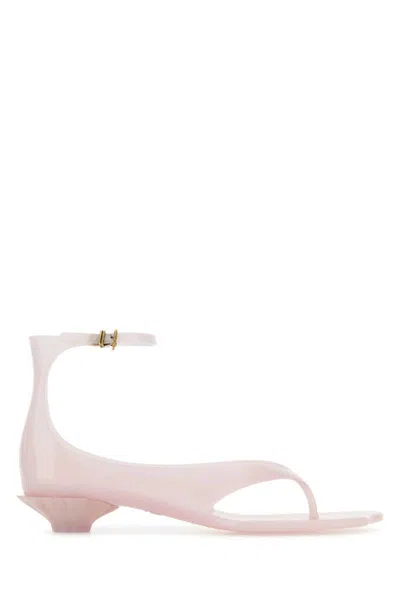 Chloé Chloe Women Pastel Pink Tpu Chloe Jelly Thong Sandals