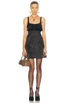 Chloé Mini Dress Without Sleeves In Washed Technical Satin In Black