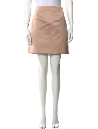 Pre-owned Chloé Satin Mini Skirt In Pink