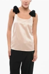 Chloé Powder Pink Satin Top