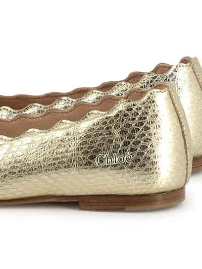 Chloé Kids' Scallop In Gold