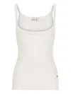 Chloé Scallop-trim Tank Top In White