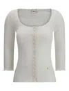 Chloé Women Cotton Cardigan With Button Fastening In Gray