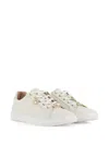 Chloé Scalloped Leather Sneakers In Multi