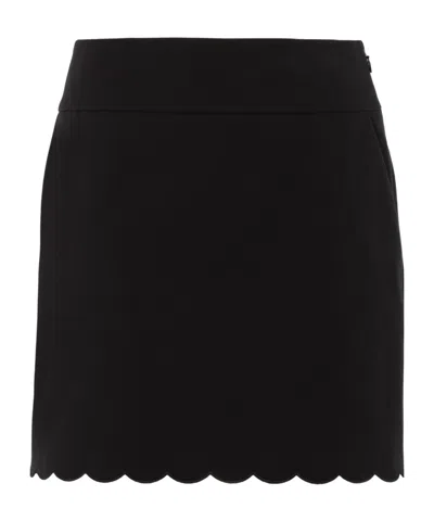 Chloé Scalloped Mini Skirt In Black