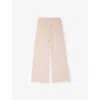 Chloé Scalloped-trim Straight-leg Cotton-fleece Jogging Bottoms 6- In Petal Pink