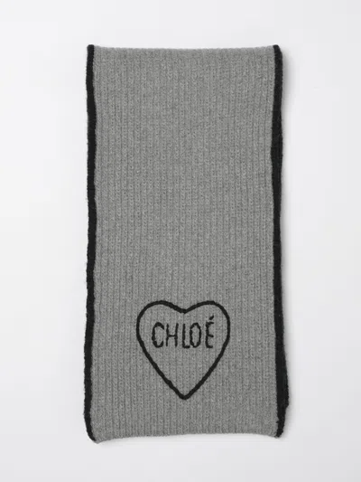 Chloé Scarf Woman  In Gray
