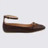 Chloé Chloe Misty Cut-out Leather Ballet Flats In Burgundy