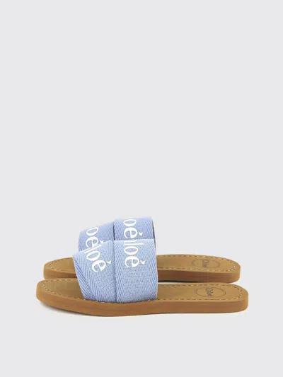 CHLOÉ SHOES CHLOÉ KIDS COLOR BLUE,G68215009