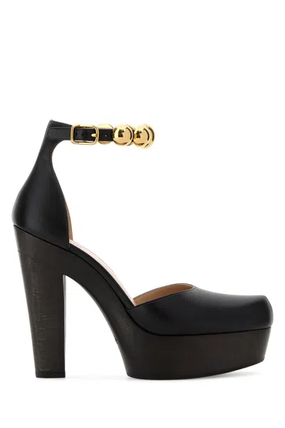 Chloé Chloe Women Black Leather Lola Pumps