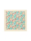 Chloé Floral-print Silk-twill Scarf In Seedpearl Beige