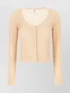 Chloé Scoop Neck Cotton Cardigan