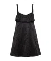 Chloé Mini Dress Without Sleeves In Washed Technical Satin In Black
