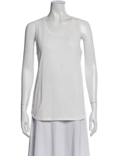 Pre-owned Chloé Scoop Neck Sleeveless Top In Neutral