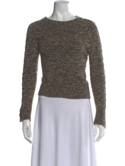 Pre-owned Chloé Scoop Neck Sweater In Black