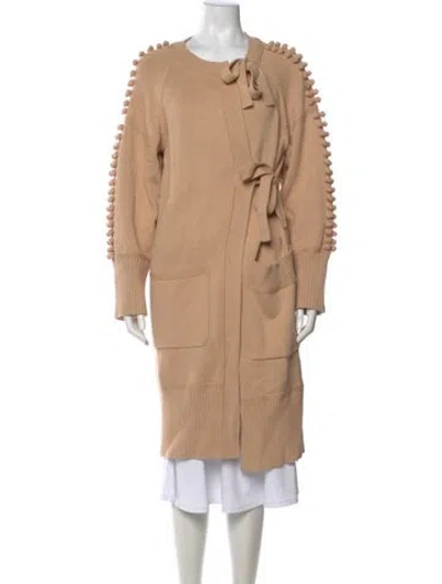 Pre-owned Chloé Scoop Neck Sweater In Neutral