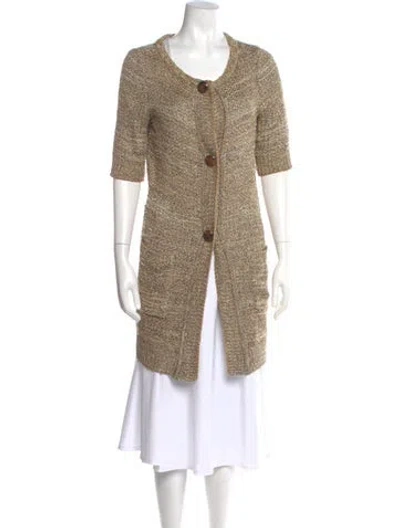 Pre-owned Chloé Scoop Neck Sweater In Neutral