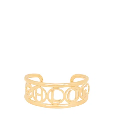 Chloé Script Bracelet In Gold