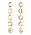Chloé Script Earrings In Gold