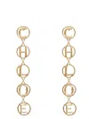 Chloé 'script' Earrings In Purple