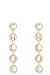 Chloé 'script' Earrings In Gold
