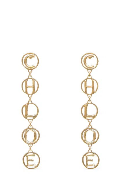 CHLOÉ 'SCRIPT' EARRINGS