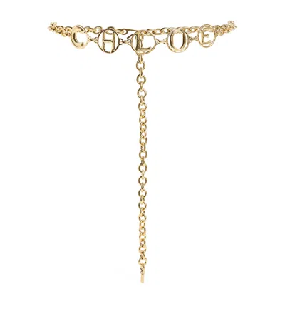 Chloé Script Jewellery Belt In Gold
