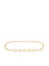 Chloé Black Calf Leather Bos Taurus High-waist Belt In Gold