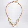 Chloé Chloe Chloe Script Vintage Gold Choker Women In Gold