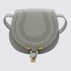 Chloé Sea Green Leather Marcie Small Shoulder Bag In Sea Grass