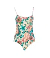Chloé Chloe Floral-printed Swimsuit In Multicolour