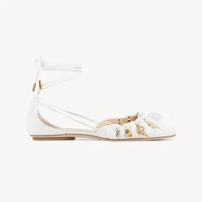 Chloé Ballerine Sea Treasures In Pelle Bianca Donna In White