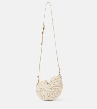 Chloé Sea Treasures Crochet Crossbody Bag In White
