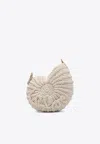 Chloé Sea Treasures Woven Shell Crossbody Bag In White