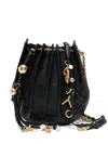 Chloé Sea Treasures Pleated Crossbody Bag In Leather In 黑色