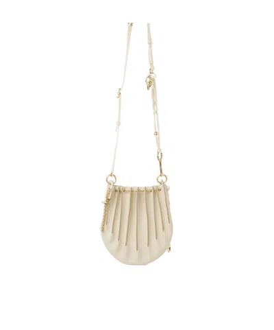 Chloé Sea Treasures Crossbody Bag In Soft Leather In Nude