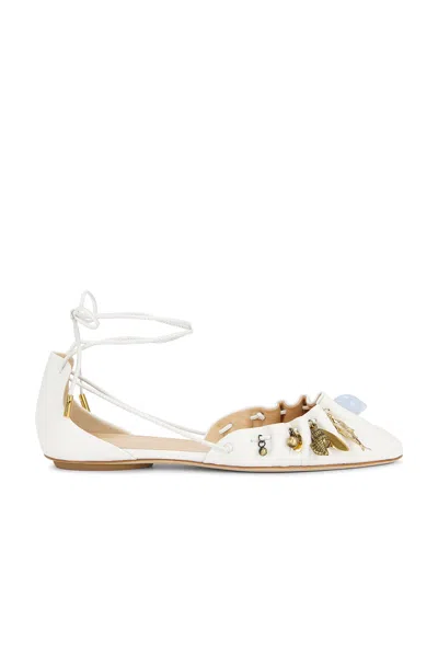Chloé Ballerine Sea Treasures In Pelle Bianca Donna In White