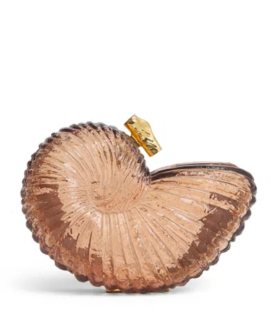 Chloé Sea Treasures Minaudière Shell Bag In Brown