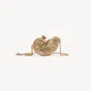 Chloé Sea Treasures Shell Minaudière In Metal Gold Size Onesize 70% Aluminium, 30% Brass In Gold