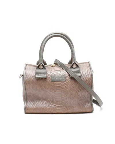 Chloé See By Chloe Croc Boston Bag In Brown