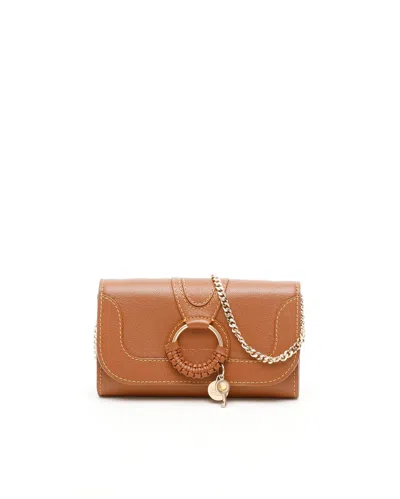 Chloé See By  Hana Wallet On Chain In Brown