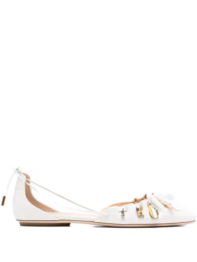 Pre-owned Chloé See Treasures Ballet Flats In White