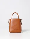 Chloé Micro Sense Crossbody Tote In Brown