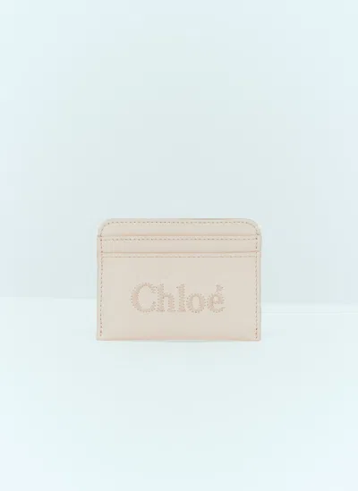 Chloé Sense Cardholder In Pink