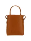Chloé Micro Sense Crossbody Tote In Caramel