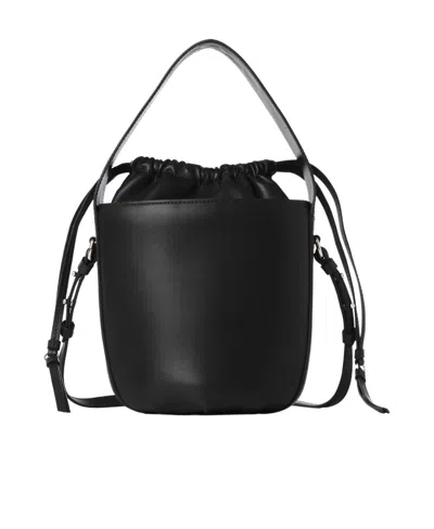 Chloé Sense Leather Bucket Bag In Black