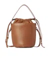 Chloé Sense Leather Bucket Bag In Brown