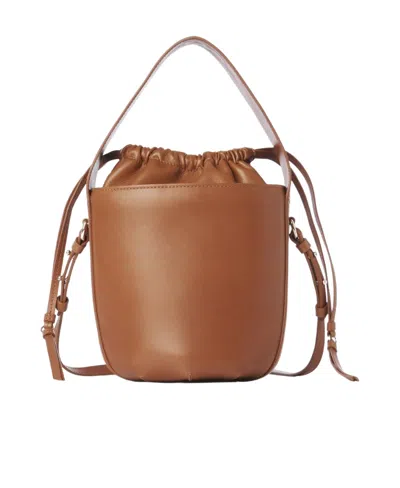 Chloé Sense Leather Bucket Bag In Brown