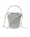 Shop Chloé Sense Leather Bucket Bag In Gray