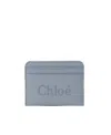 Chloé Sense Leather Cardholder In Pattern